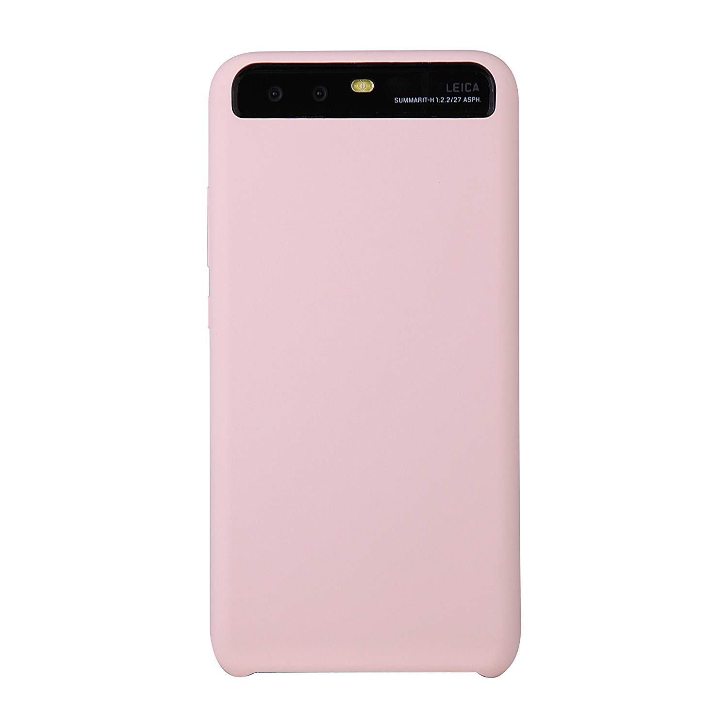 Peakally Funda Huawei P10 Plus, Peakally carcasa de silicona líquido para Huawei P10 Plus con almohadilla microfibra suave Forro de tela [Prueba de [Antideslizante] -Rosa